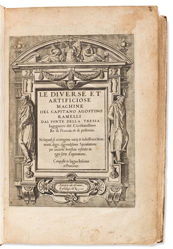 Ramelli, Agostino (circa 1531-1608) Le Diverse et Artificiose Machine.